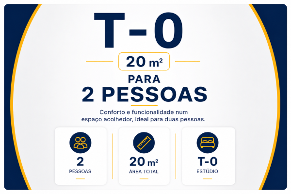 (T-0 com 20m2) para 2 pessoas